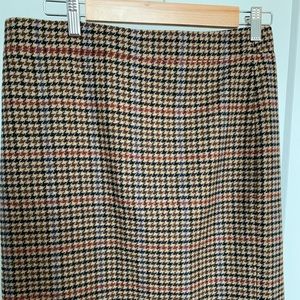 J Crew Factory Plaid Pencil Skirt